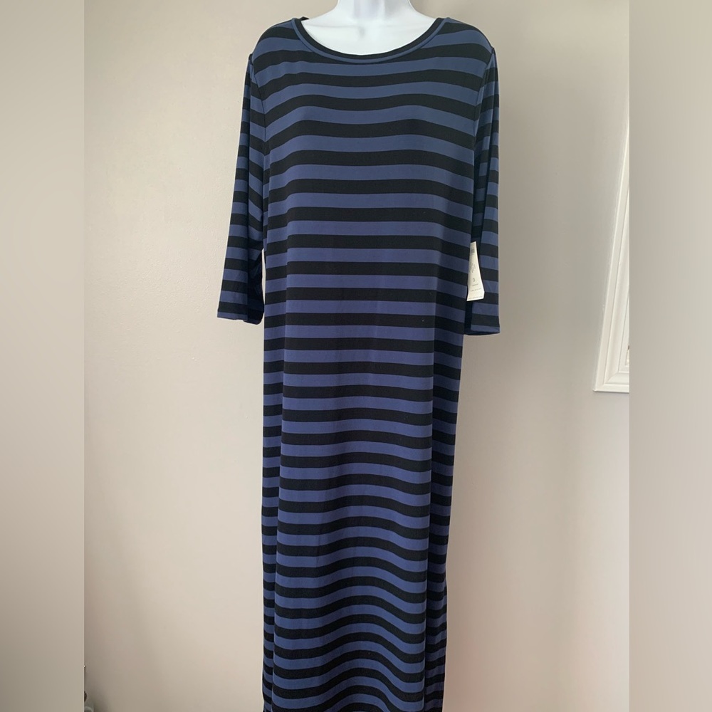 NWT Chico's 2Tone Blue Raglan Sheath Dress